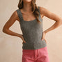 Strechy Washed Detail Knitted Top