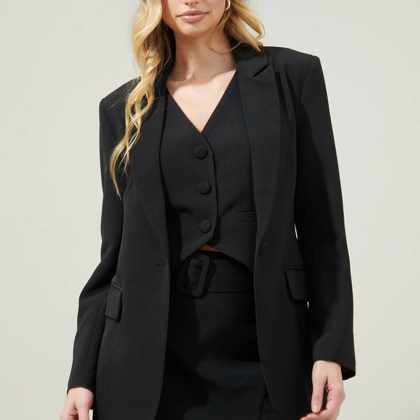 Chelsea Fitted Notch Lapel Blazer