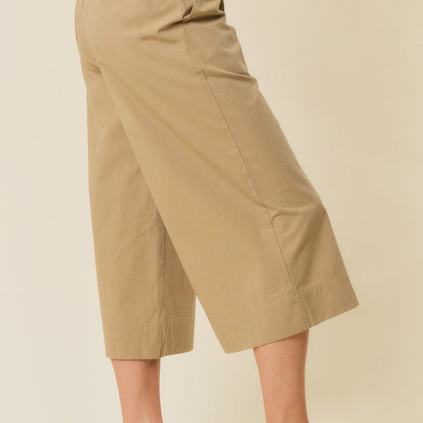 Cropped Wide-Leg Trousers