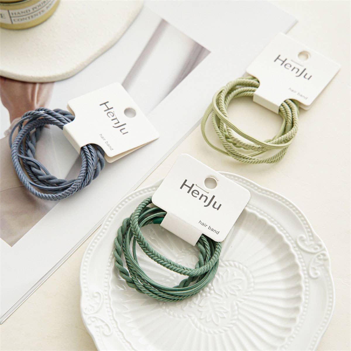Braided Elastic Hair Ties Set