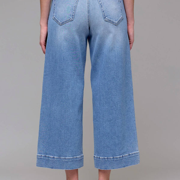 Hidden Jeans - Medium Light Stretch Clean Crop Wide Leg