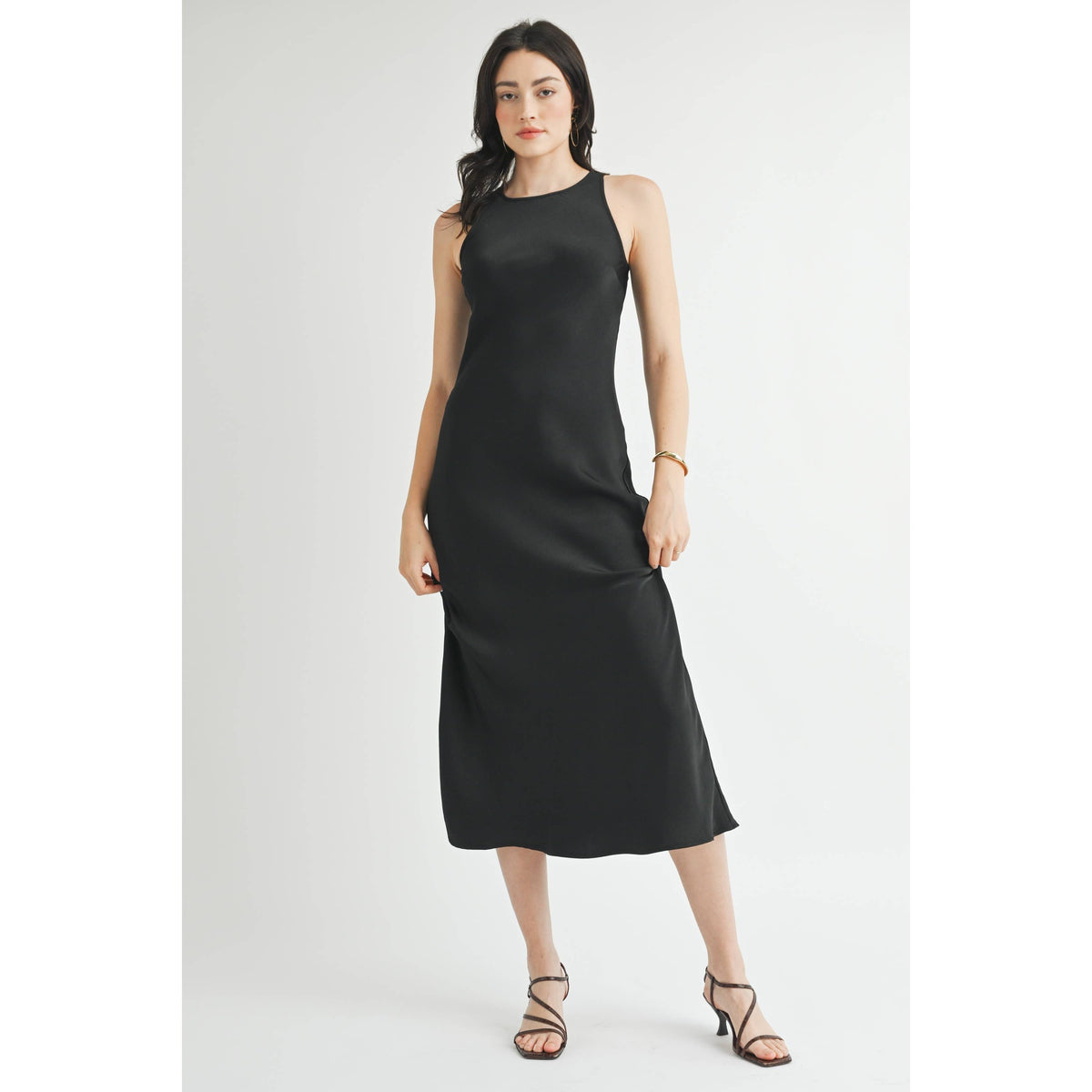 Satin Maxi Dress