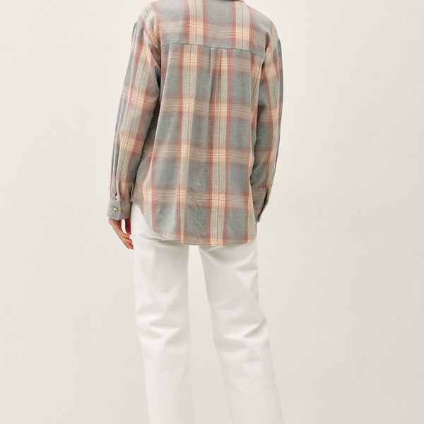 Cotton Faded Plaid Shirt