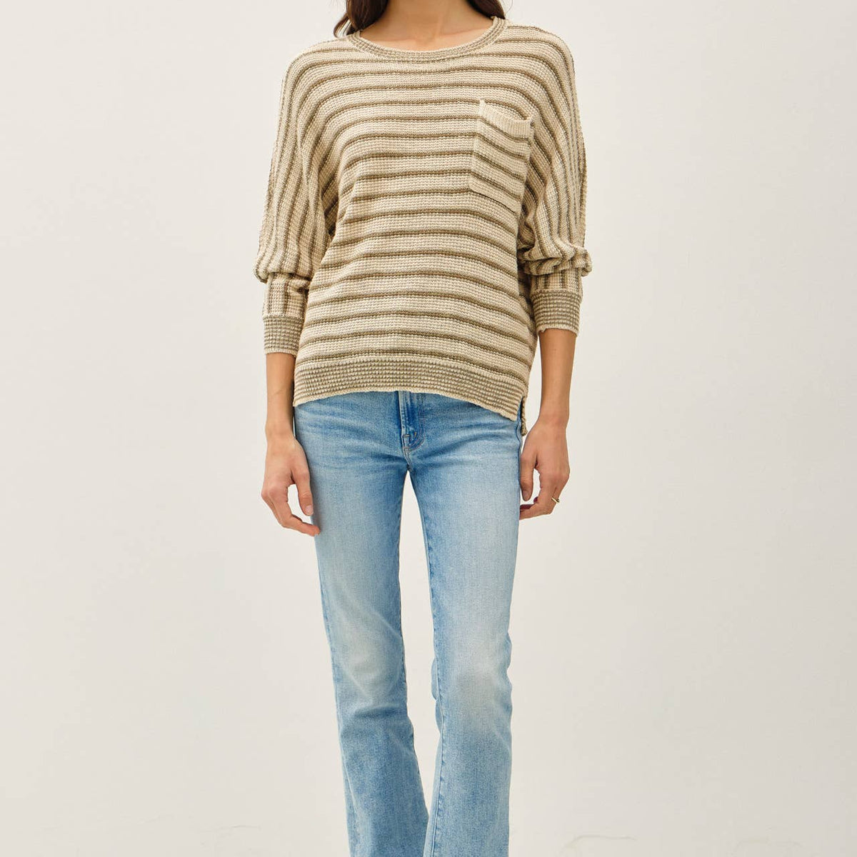 Waffle Knit Dolman Sweater