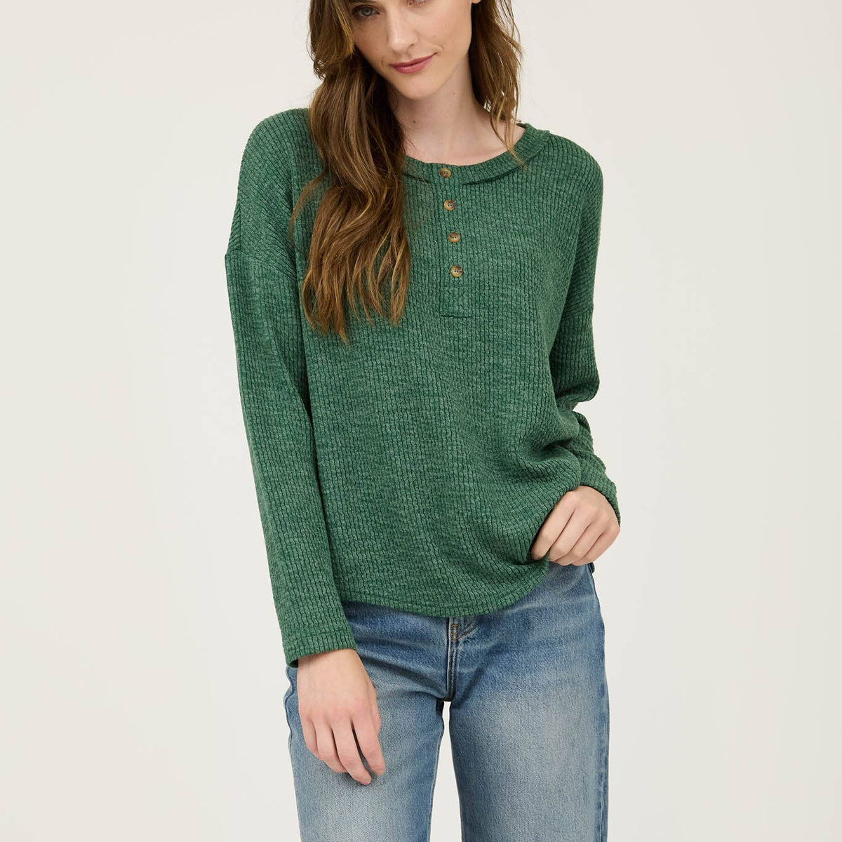 Wendy Waffle Knit Henly Top