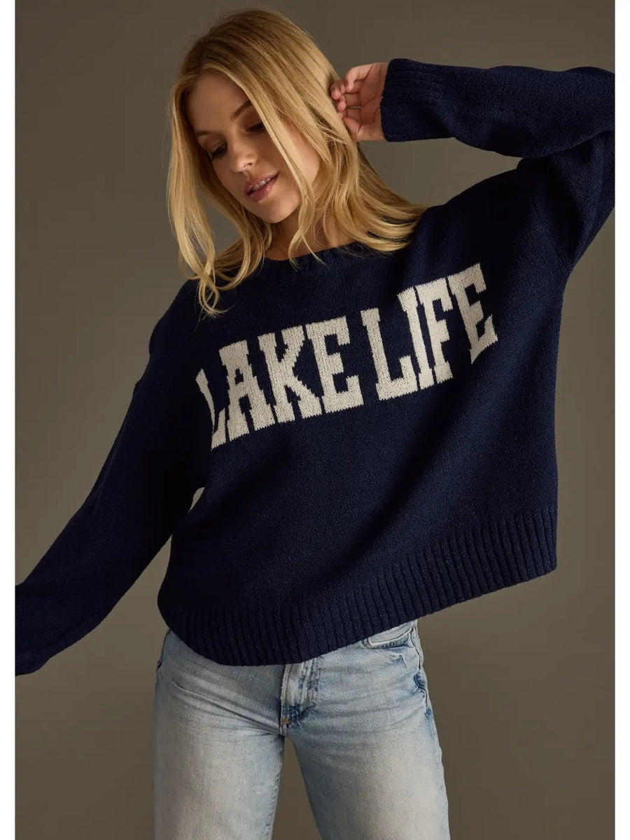 Lake Life Graphic Sweater