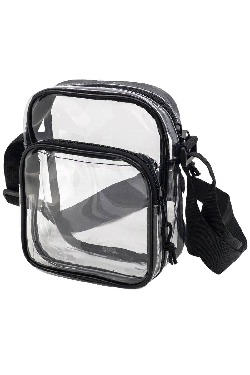 Clear Crossbody Messenger Travel Bag