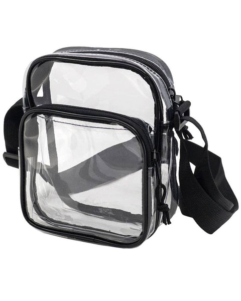 Clear Crossbody Messenger Travel Bag