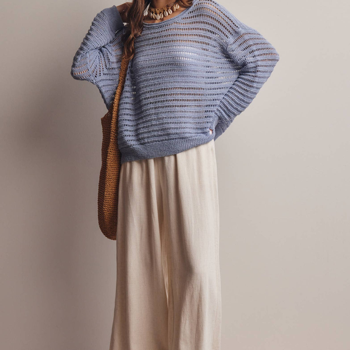 Callie Knit Stripe Sweater Top