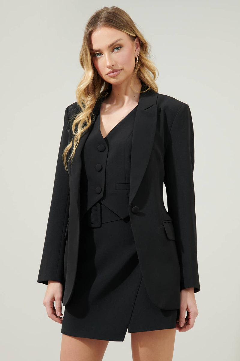 Chelsea Fitted Notch Lapel Blazer