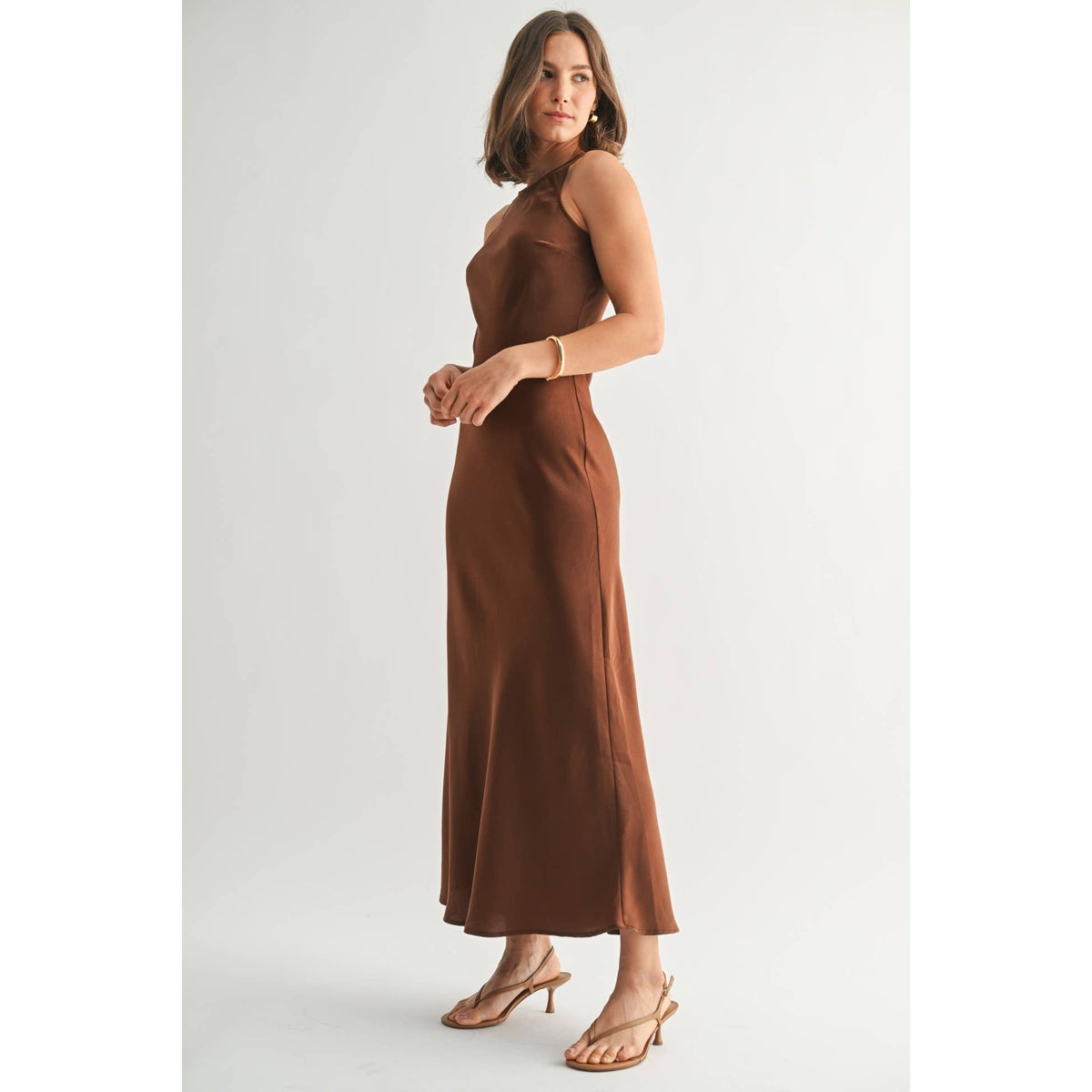 Satin Maxi Dress