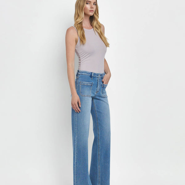 Lovervet - High Rise Wide Leg Jeans