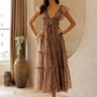 Tilly Floral Tie Front Midi Dress