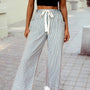 PinStripe Mid Rise Drawstring Waist Pants
