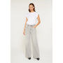 Super High Wide Leg with Raw Hem- Mica Denim