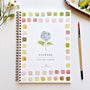 Flowers watercolor workbook by Emily lex studio