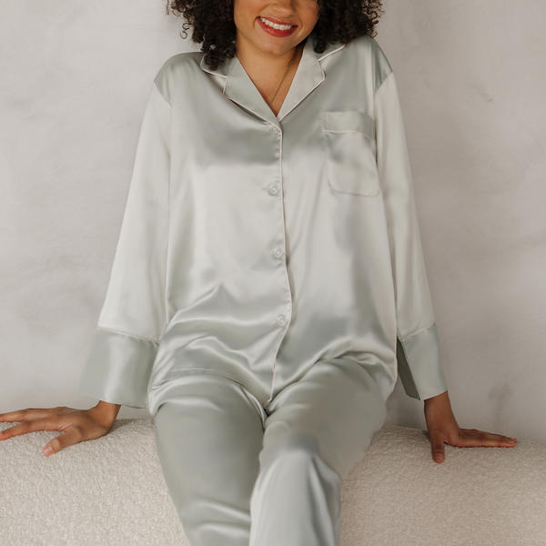 Agave Satin Pajama Pants Set