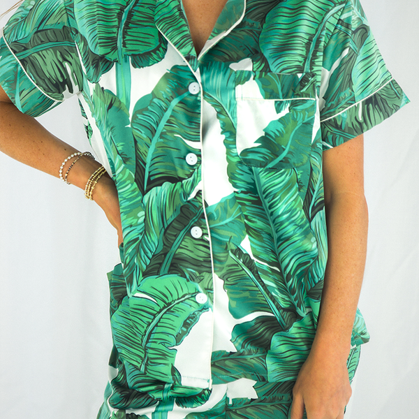 Green Banana Leaf Pants set