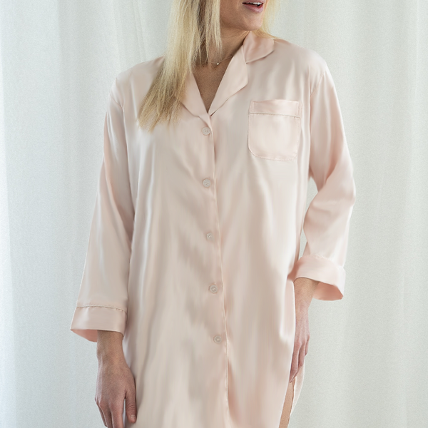 Blush Satin Sleep Shirt