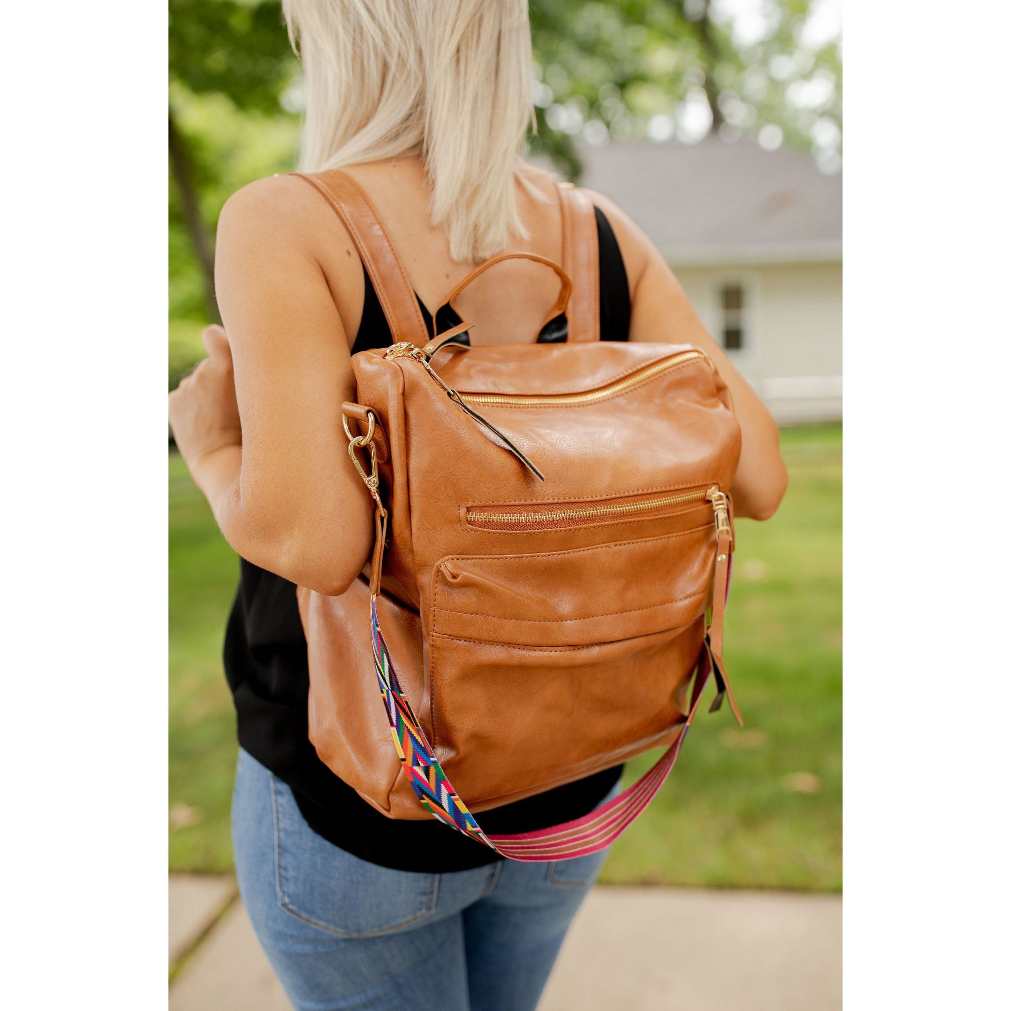 Buy Eske Paris Tan Xavier Genuine Leather Backpack online