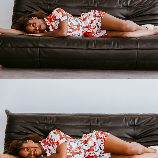 Coastal Crustacean Satin Pajamas