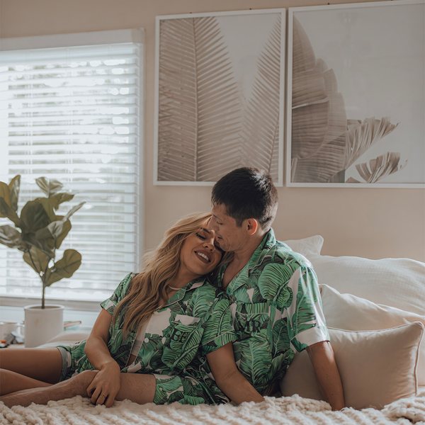 Men's Banana Leaf Shorts set