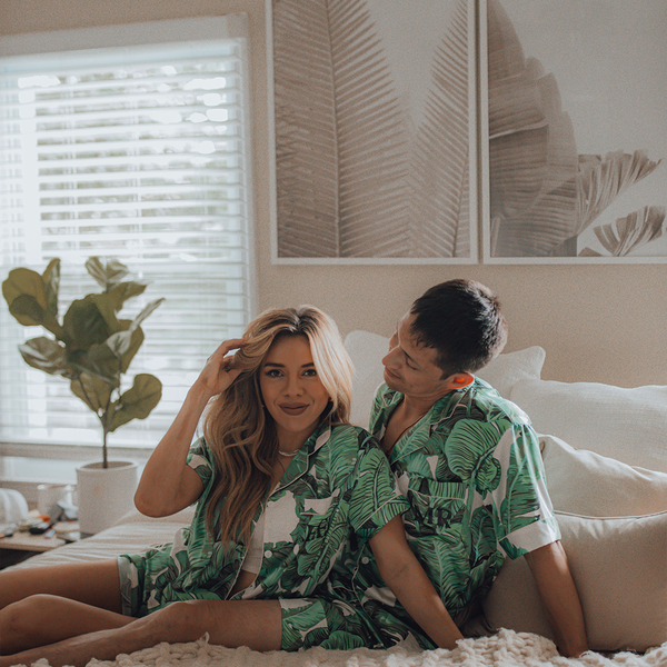 Men's Banana Leaf Shorts set