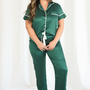 Green Ribbon Pajamas Pants Set