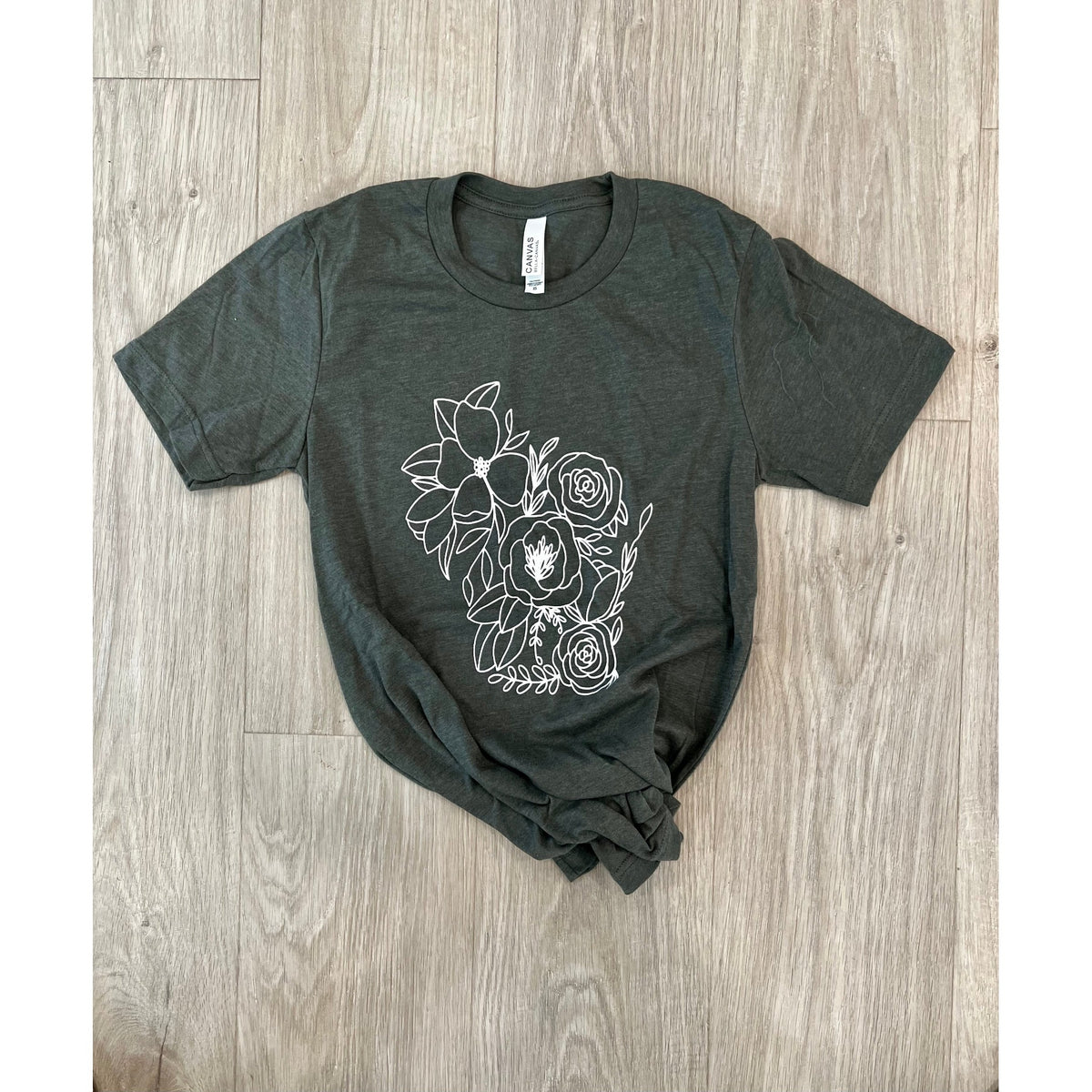 Wisconsin Floral Tee - SLATE Boutique & Gifts