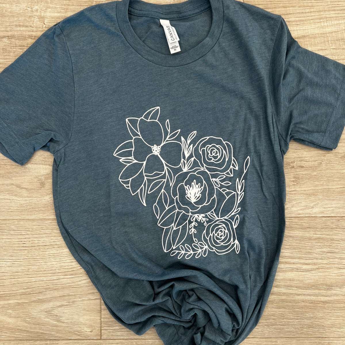 Wisconsin Floral Tee