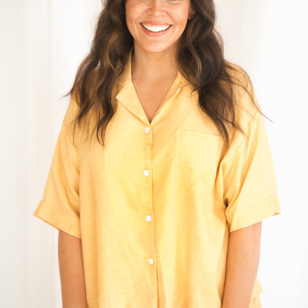 Lemon Linen Matching Set
