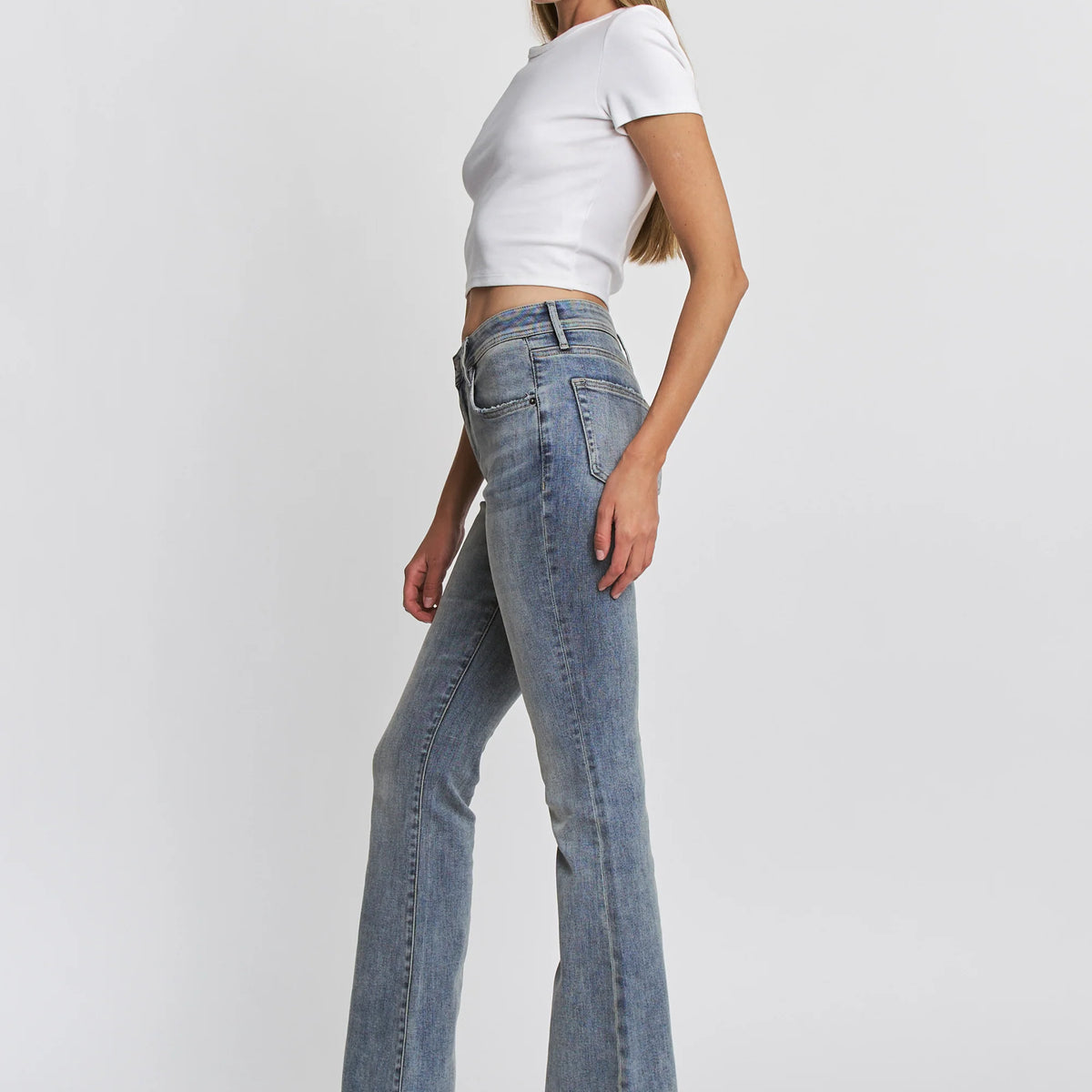 Hannah Mid Rise Bootcut- Mica Denim