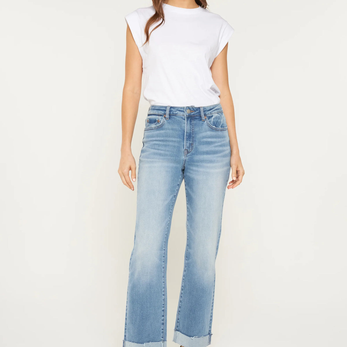 High Rise Stright Leg (Tummy Tuck)-Mica