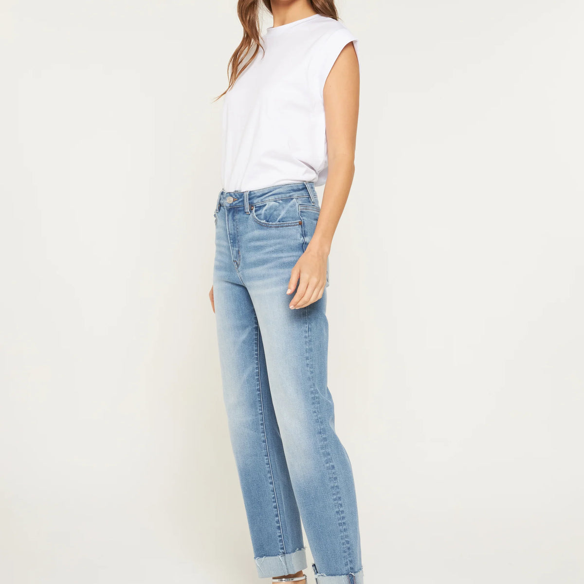 High Rise Stright Leg (Tummy Tuck)-Mica