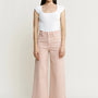Super High Wide Cropped Utility Jeans - Mica