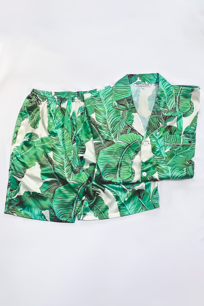 Men's Banana Leaf Shorts set