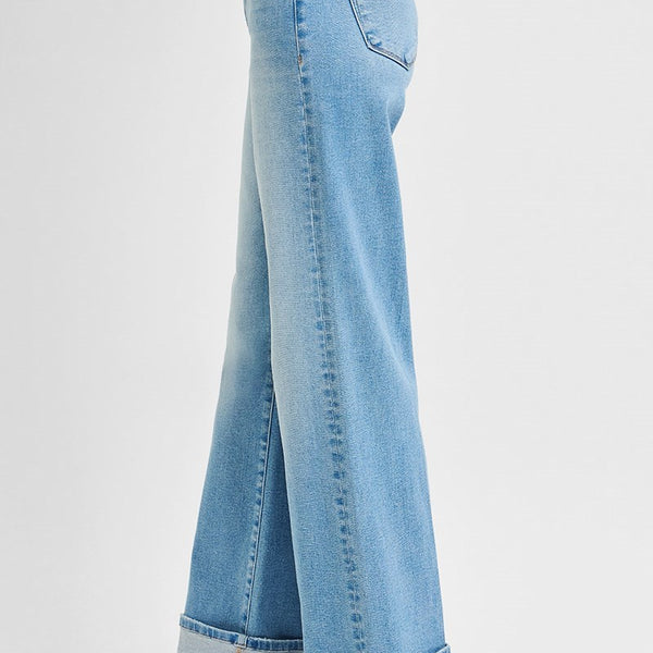 Risen- Tummy Control High Rise Wide Leg w/ Cuff
