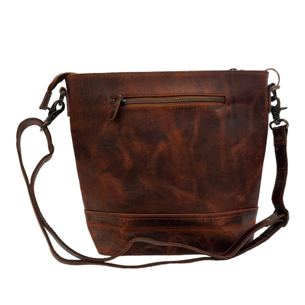Bliss/Wax Toronto Leather Shoulder Bag Unisex