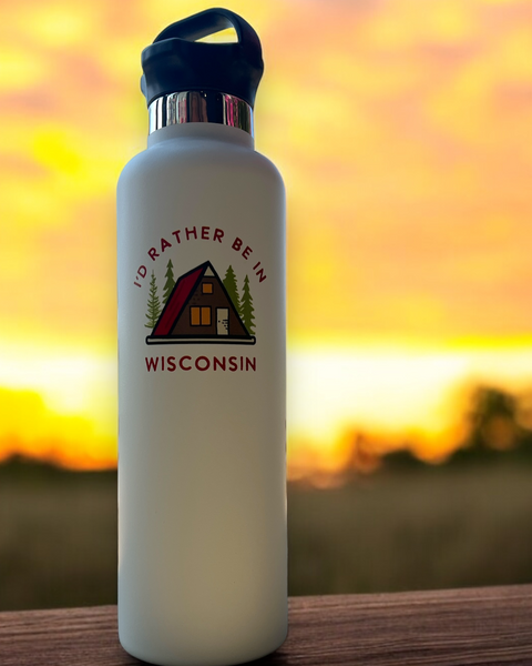 Wisconsin 24 Oz. Water bottle