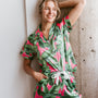 Pink Banana Leaf Pajamas