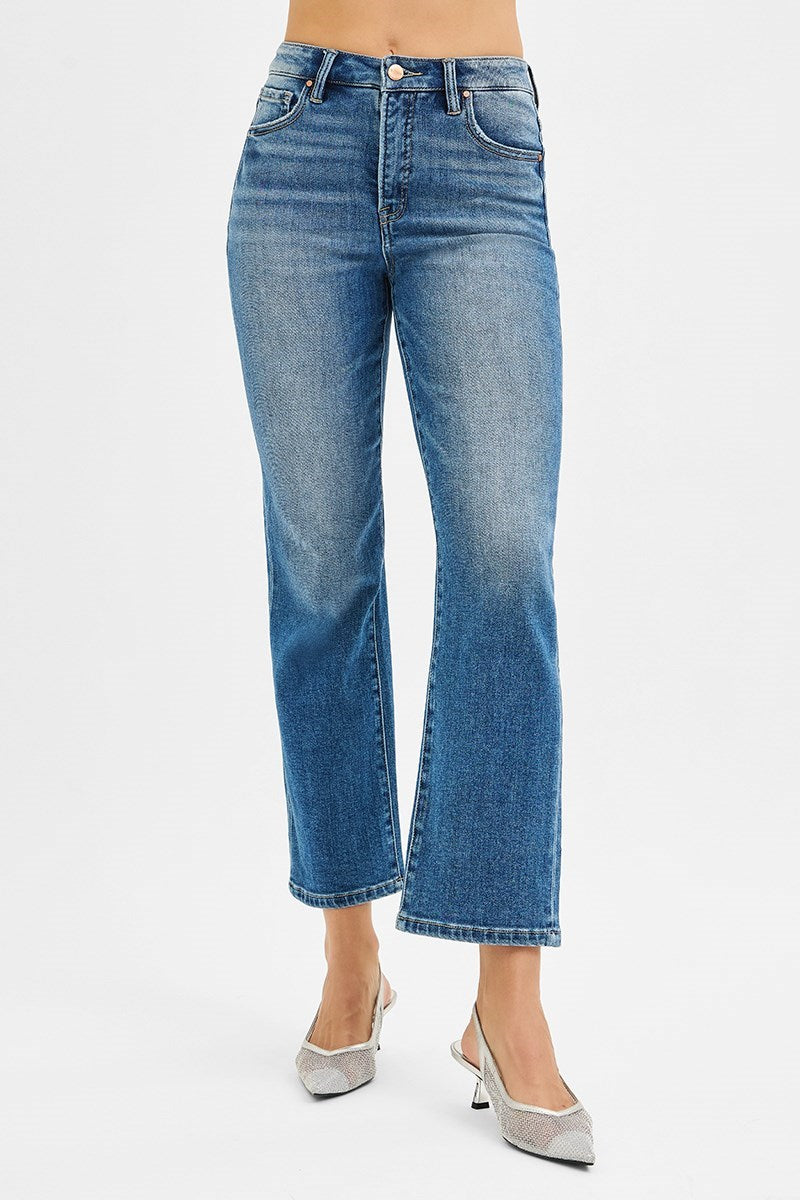 Risen Tummy Control High Rise Crop Stright