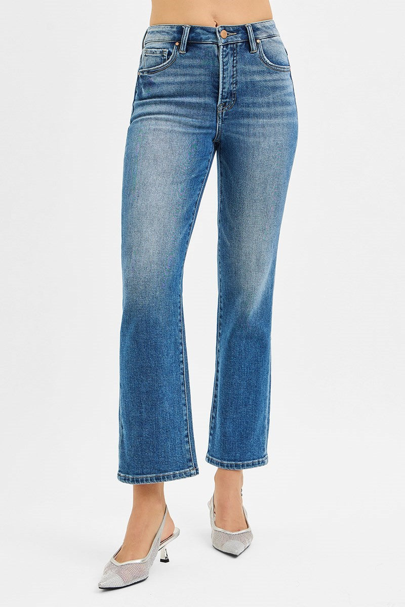 Risen Tummy Control High Rise Crop Stright