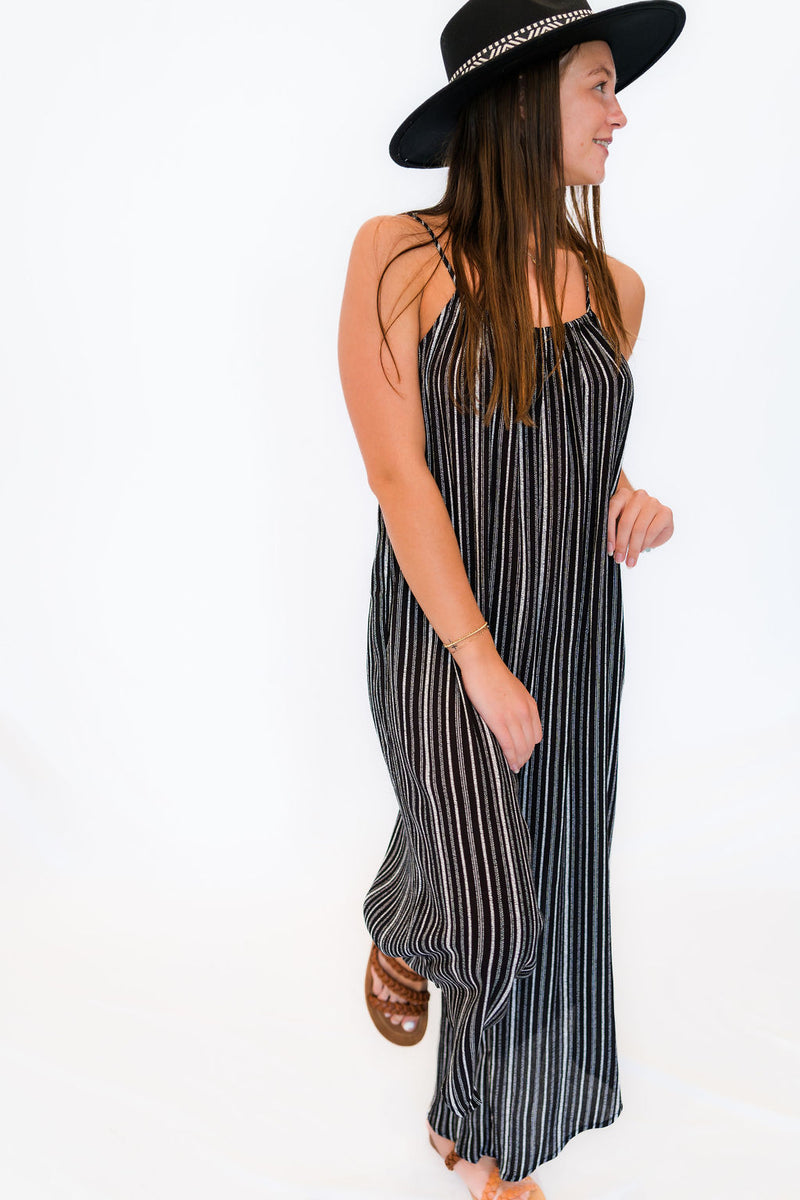 Striped Flowy Jumpsuit