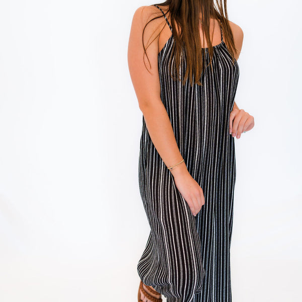 Striped Flowy Jumpsuit