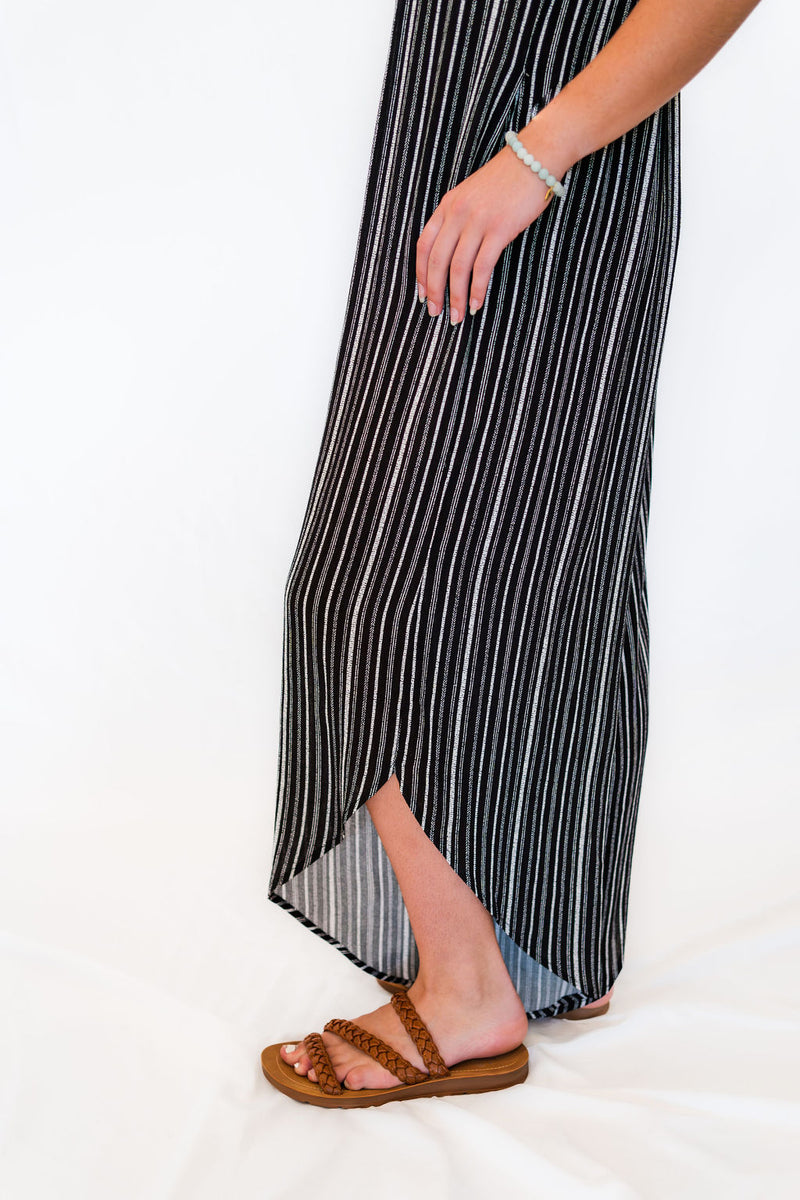 Striped Flowy Jumpsuit