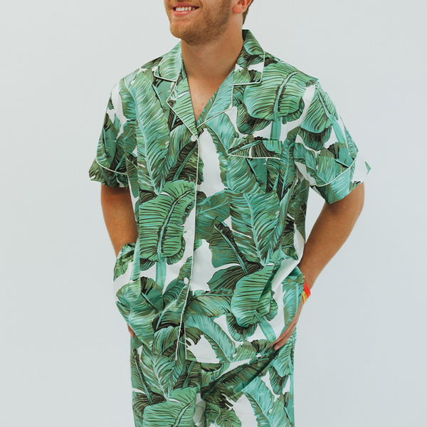 Men's Banana Leaf Shorts set