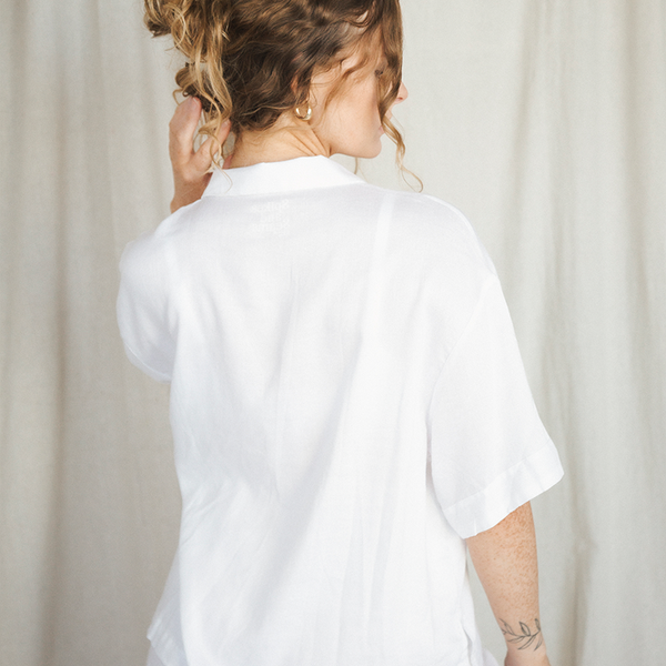 White Linen Matching Set