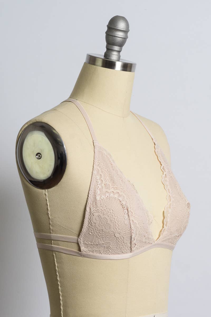 Leto Accessories - Flirty Triangle Lace Bralette – Y-Back Chic △