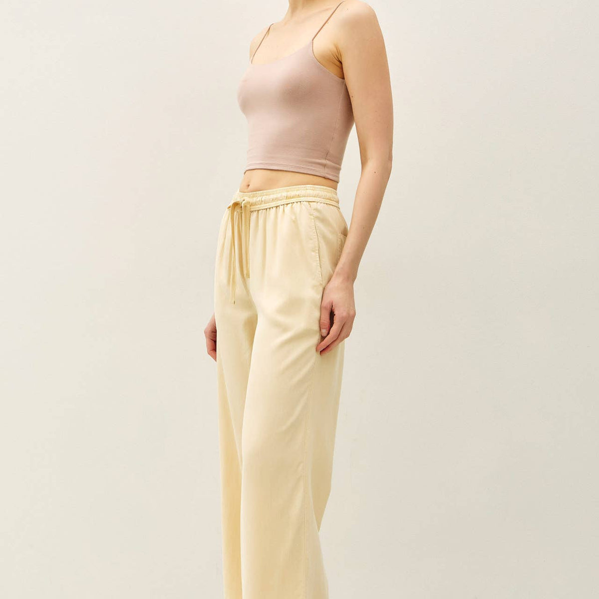 Tencel Wide Leg Pants