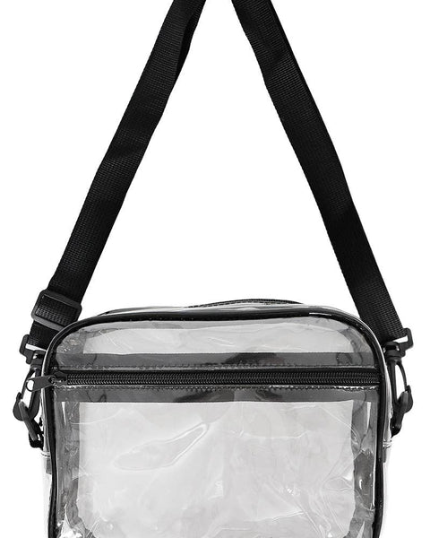 Clear PVC Crossbody Messenger Travel Bag
